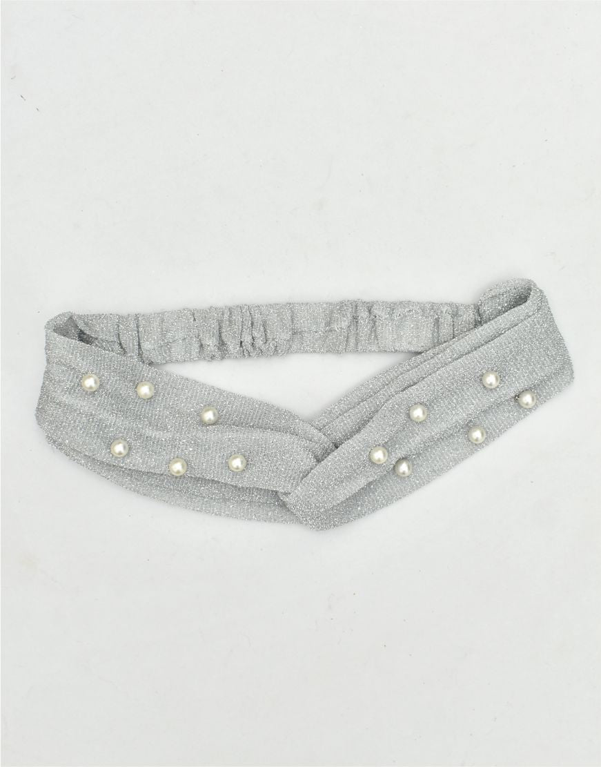 Turban Style Stretchable Pearl Studded Headband
